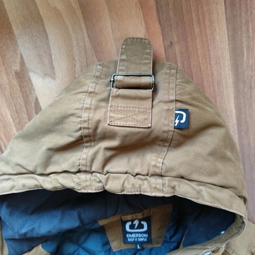 Emerson Parka jacket used, size Large with detachable fur hood