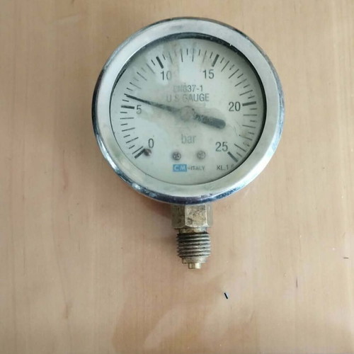 Glycerin manometer inox 1/4 upright Φ60 cm used