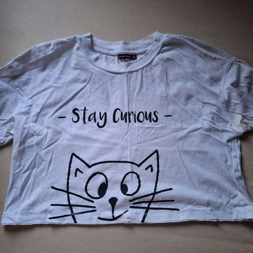 Crop shirt Bershka teen white like new size M