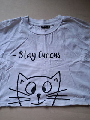 Crop shirt Bershka teen white like new size M