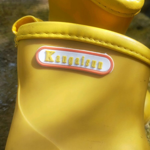 Yellow shoes used for decorative purposes