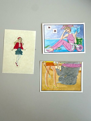 Set of 3 Panini Barbie 1989 sticker albums new