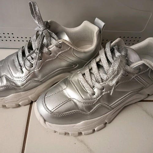 Sneakers women's silver size 39 like new