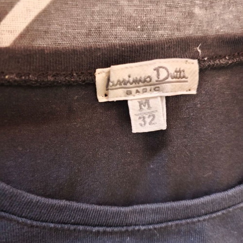 Massimo Dutti short-sleeve top used, black, size M
