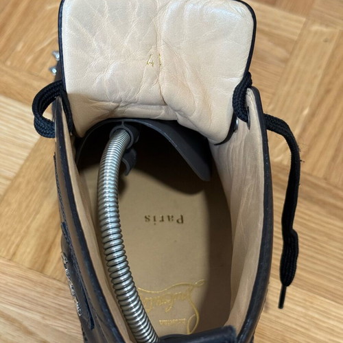 Christian Louboutin sneakers used, black, size 41 with spikes