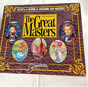 The Great Masters CD ΣΕΤ - 5 CD - Strauss, Chopin, Beethoven, Mozart κλπ.