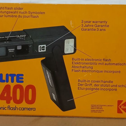 Kodak Ektralite 400 vintage αναλογική φωτογραφική μηχανή σαν καινούργιο, φιλμ 110