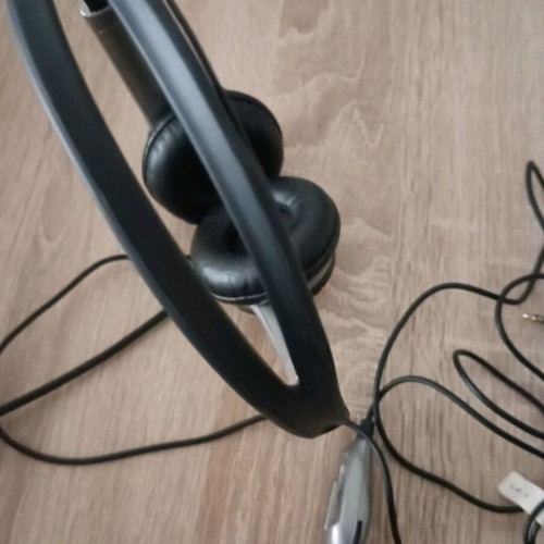Genius wired headphones used with microphone