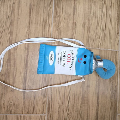 Children's crossbody bag like new, white and blue
