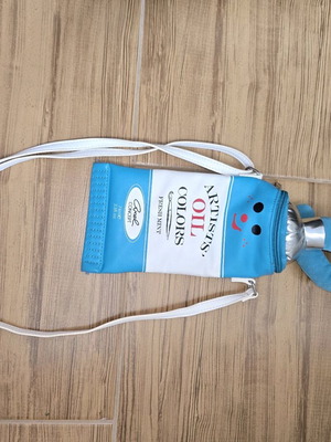 Children's crossbody bag like new, white and blue