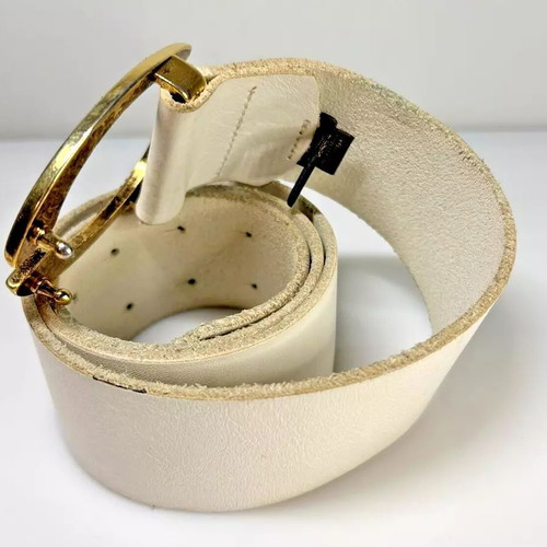 Just Cavalli white leather women's belt used