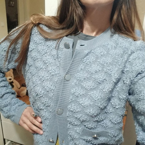 Mango cardigan like new, gray and blue, size S/M