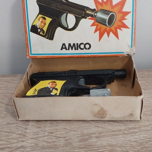 Μεταλλικό παιδικό πιστόλι Amico 1960 καινούργιο, θέμα James Bond