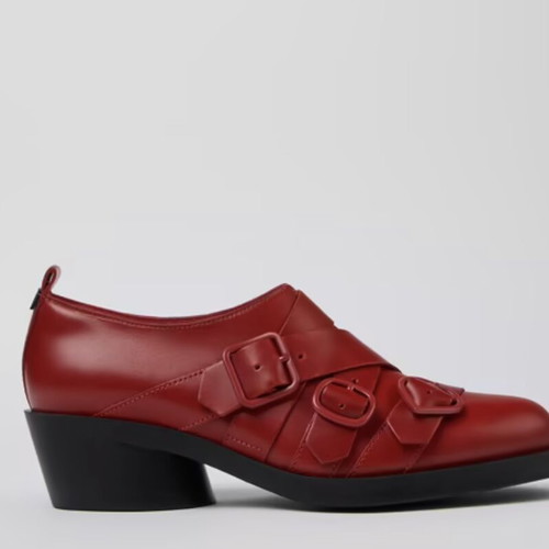 Camper Twins women's red leather shoes like new