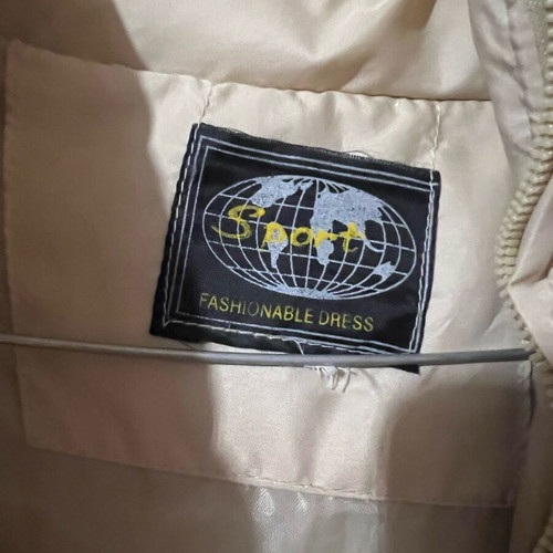 Beige jacket used, size S, for cold weather