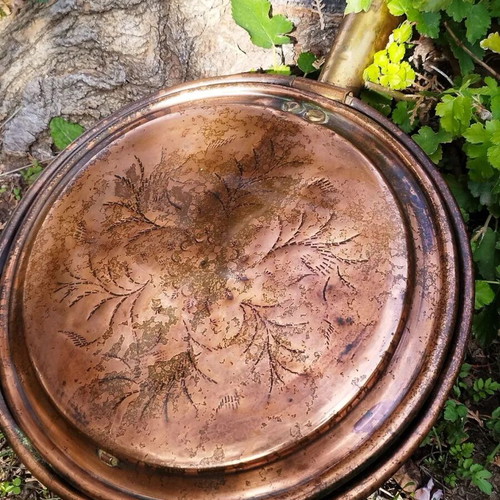 Antique Copper Bed Warmer used