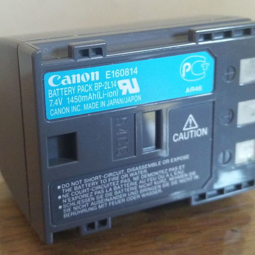 Μπαταρία Canon BP-2L14 μεταχειρισμένη, Li-Ion 7,4V 1450mAh για βιντεοκάμερες