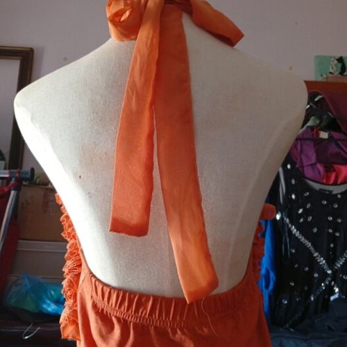 Orange bodysuit L, made in Italy