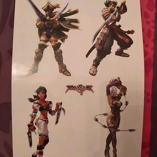 Soul Calibur 2 sticker like new, A4 size