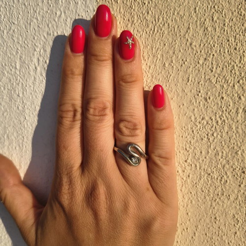 Silver ring 925 with agma hallmark like new