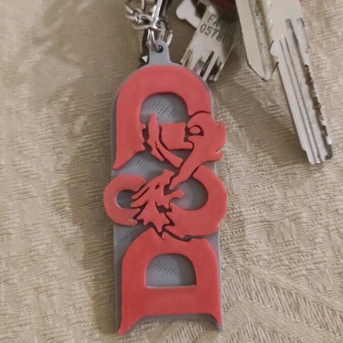 DnD keychain new, 7 centimeters long