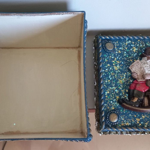 Christmas paper box new with festive atmosphere