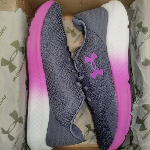 Under Armour UA W Charged Pursuit 3 women's athletic shoes new, gray fuchsia, size 40