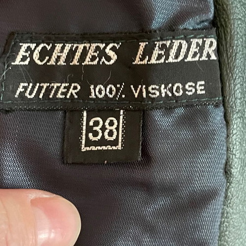 Vintage Leather Trench Coat England Size S M used