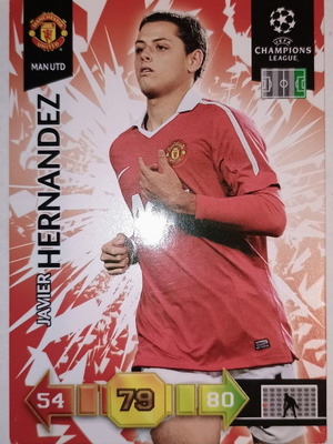 Javier Hernández Manchester United collectible card used