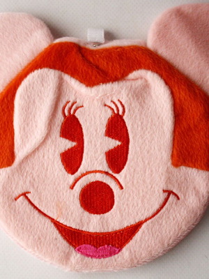 Vintage Disney Minnie Mouse plush CD case new
