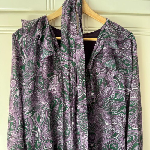 Vassia Kostara dress one size like new, purple