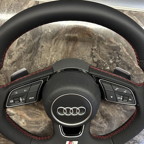 Audi steering wheel nappa leather with airbag for automatic cars after 2012 new
