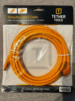 Tether Tools TetherPro USB-C σε USB 3.0 Micro-B Right Angle 4.6m αχρησιμοποίητο