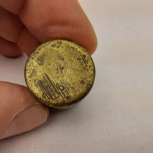 Old bronze scale weight 50 g used