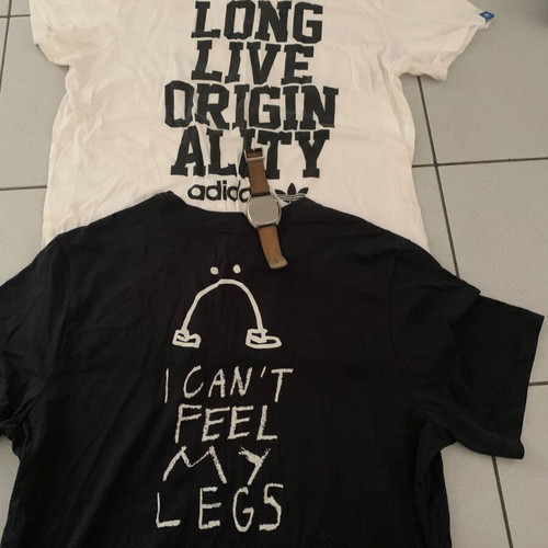Adidas and Nike T-shirts Large with Replay watch like new