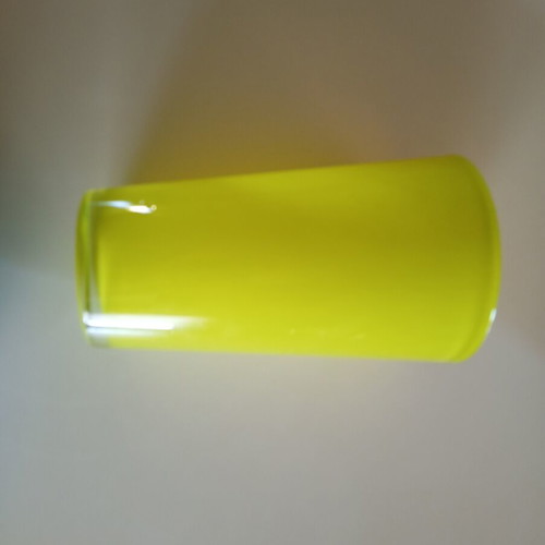 Glass vase new, heavy