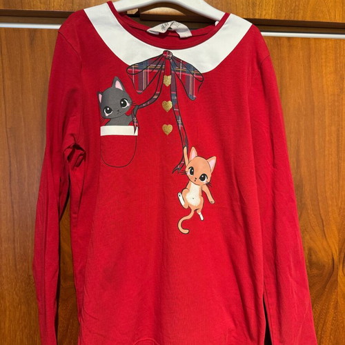 Christmas T-shirt set H&M like new, sizes 134 and 140 cm