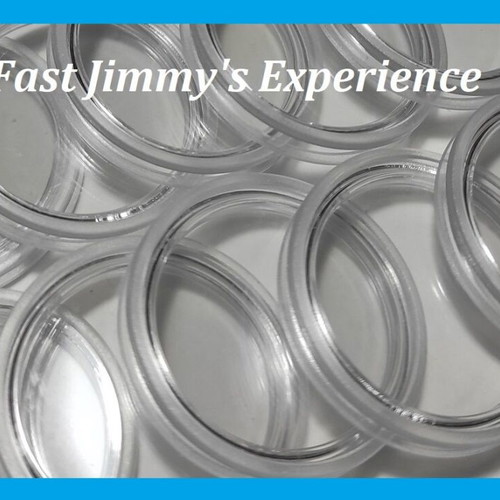 Plastic Capsules 25.75 mm for 2 Euro Coins new, pack of 12