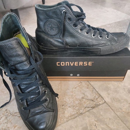 Converse All Star leather boots used, size 42, black