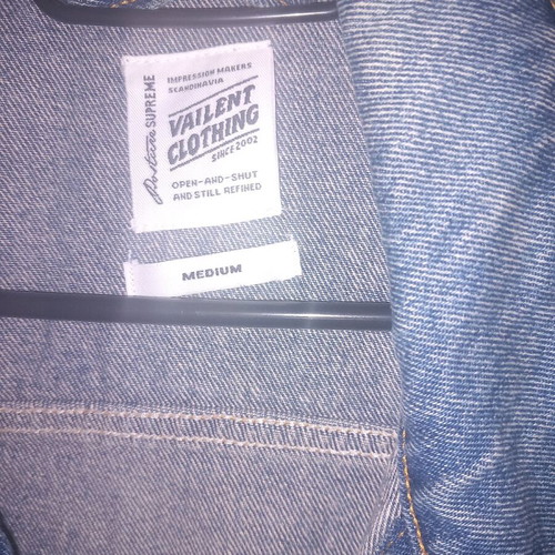 Men's sleeveless denim jacket like new, medium, blue