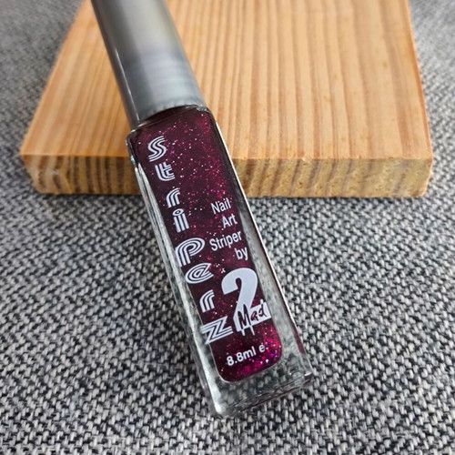 2MAD nail art polish Burgundy Sparkle 8 ml new
