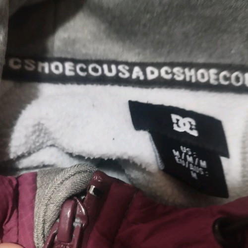 DC zip hoodie used, gray, size M