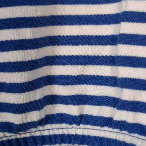 Cecil women's cotton blouse navy style with stripes like new
