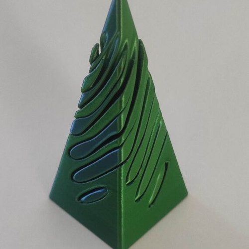 3d Impossible Vortex Pyramid Passthrough Fidget Toy antistress game purple-blue new