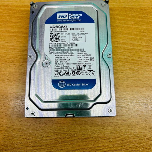 WD Caviar Blue 250GB 3.5" SATA hard drive used