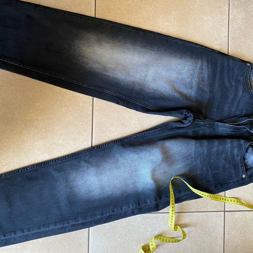 Bershka men's black faded jeans like new, size EUR 36