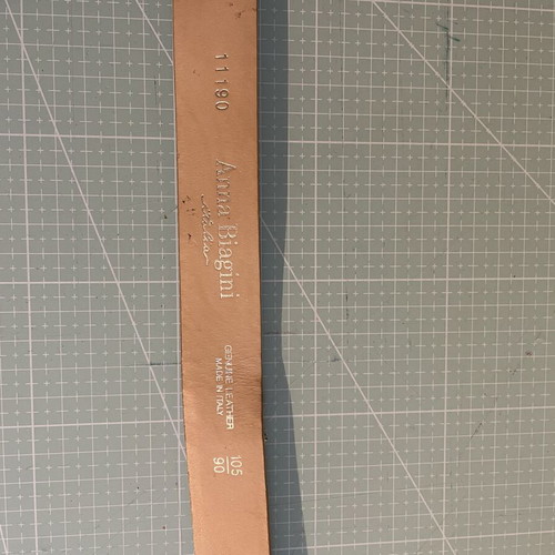 Anna Biagini belt used, size 105/90, beige snake print imitation leather