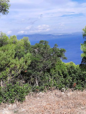 Land 1000 m² in Pefkali Corinthia with view and buildable