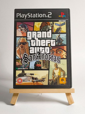 Grand Theft Auto San Andreas PS2 PlayStation 2 μεταχειρισμένο, πλήρες με χάρτη