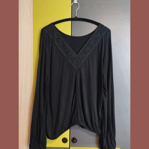 Lascana women's blouse used, black, size M/L